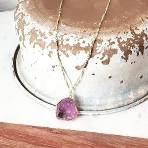 Lux Artisan Druzy Necklace